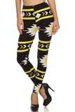 Always Black and Yellow Neon Spandex Stretch Colorful Leggings