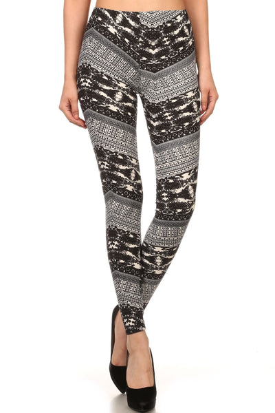 Always Tribal Inspired Leggings with Elastic Waistband - Quality Sport Leggings