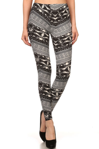 Always Tribal Inspired Leggings with Elastic Waistband - Quality Sport Leggings