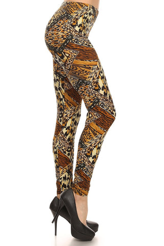 Always Women's Sexy Animal Print Stretch Leggings