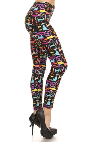 Always Women's Colorful Seamless Solid Color Full Length Leggings