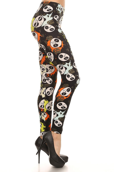 Always Women's Panda Print Stretch Full Length Leggings
