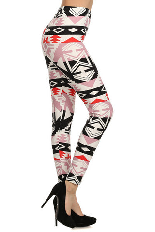 Always Colored Aztec Designed Printed Quality Tights