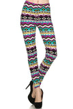 Always Colorful Aztec Print Stretch Comfortable Leggings